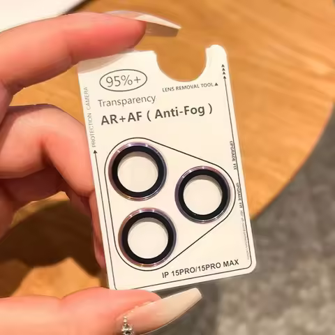 2-3Pcs Original Color Glossy Camera Protector For IPhone 16 15 14 Pro Max Plus 12 13 Mini Metal Ring