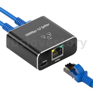 1-to-2 Ethernet Network Cable RJ45 Female Splitter Connector Adapter Gigabite 1Gbps RJ45 splitter fo