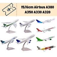 15cm & 16cm Diecast Alloy Airplane A380 A350 A330 A320 Concorde Metal Aircraft Replica Diecast Colle
