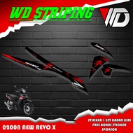 02008 revo x motorcycle Striping sticker with the latest cool hayabusa design motif stiker motor