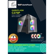 #APTTECH DARKFLASH C275P DUAL CHAMBER MATX CASING - BLACK