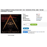 THE ALCHEMIST FX MALAYSIAN SNR 1 ON 1 SESSION (TOTAL SIZE: 7.58 GB CONTAINS: 15 FILES)