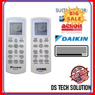 ⭐ [100% ORIGINAL] ⭐ READY STOCK AIR COND AIR CONDITIONER REMOTE CONTROL REPLACEMENT FOR YORK DAIKIN  ACSON