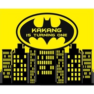 Banner Spanduk Ulang Tahun Tema Batman 2