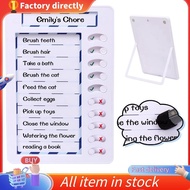 In stock-1Set for Kids,Reusable to Do List Board My Chores Magnetic Dry Erase Checklist Board White