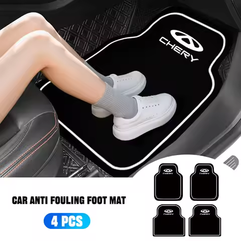 2/4pcs Leather Car Floor Mats Carpet Cushion For Chery Tiggo 3 5 Jaecoo J7 J8 5X Glx 7 Fulwin QQ T11