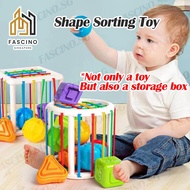 【SG】0-3 Years Old Shape Sorting Toy Color Cognition Sensory Toy Montessori Educational Toy Gift for 