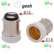 GESH1 Lamp Holder, Converter Socket Adapter Halogen Light Base, Durable B15 to E12 E15D to E14 Screw Bulb LED Light Bulb Holder LED Saving Light