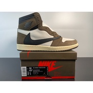 CD4487-100 Travis Scott x Air Jordan 1 Retro High OG Cactus Jack AJ1 Basketball shoes White brown