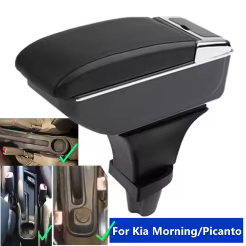 Car central armrest box For Kia Morning Armrest box For Kia Picanto Car Armrest box Central storage 