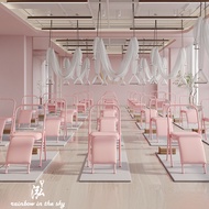 Pink Foldable Yoga Chair Auxiliary Chair Thickened Dedicated Meditation With Waist Support Detachabl