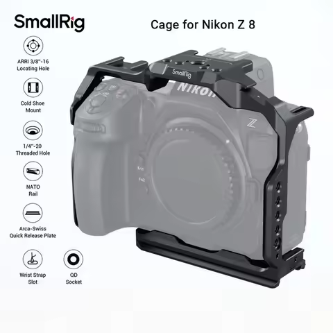 SmallRig Z 8 Camera Cage for Nikon 3940 Z 8 with Quick Release Plate for Arca-Swiss for Bird Shootin