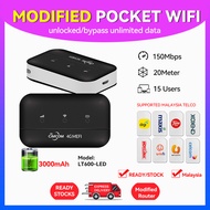 【CCM WIFI】LT600(LED) Portable Wifi 4G LTE MIFI 150Mbps Modified Unlimited Hotspot Mifirouter Pluggable Router SIM Card