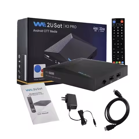 we2usat k3 pro streaming box 6K HD Voice Control K3 Pro Tv Box