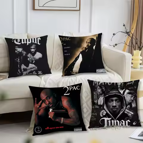 2Pac T-Tupac S-Shakur All Eyez on Me Pillow Case Living Room Sofa Cushion Cover Suitable For Home Be