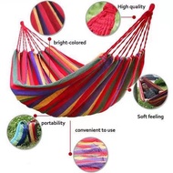 Duyan Portable Cotton Rope Outdoor Samping Stripe String