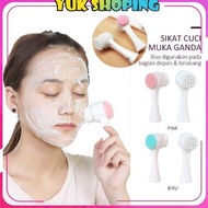 Viral Yukshoping Face Wash Tool H155 Silicone Facial Cleansing Brush 3D 2-sided Massage Brush R410