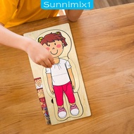 [Sunnimix1] Human Body Puzzle Human Body Parts Puzzle for Children Preschool Toddlers