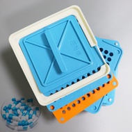 000 00 0 1 2 3 4 100 Holes Manual Capsule Maker Manual Capsule Filler Powder Filling Tray/Plate Caps