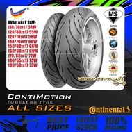 TAYAR MOTORSIKAL CONTINENTAL CONTI-MOTION TUBELESS TYRE 110,120,140,150,160,170,180,190,50,55,60,70 