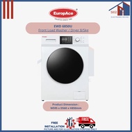 EUROPACE EWD 6850U 2 in 1 Front Load Washer / Dryer 8/5kg - 3 Ticks