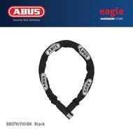 Abus 8807K/85/BK, 8807K/110/BK Bicycle & Motorbike Steel-O-Chain Lock - Black. Length Variants: 85cm