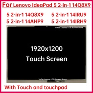 14 Inch Laptop LCD Touch Screen For Lenovo IdeaPad 5 2-in-1 14Q8X9 14IRU9 14IRH9 14AHP9 Display Digi