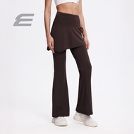 ELGINI E16385 Legging Kembang Beropol Pinggang Tinggi S-XXL | High-Waist Skirted Flare Leggings