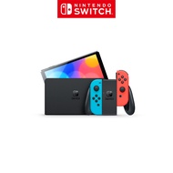 [Nintendo Official Store] Nintendo Switch - OLED model with Neon Blue &amp; Neon Red Joy-Con (เครื่องเล่นเกมและจอยคอน )
