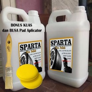 SPARTA PREMIUM Semir Ban JERIGEN 5 Liter KENTAL / Pengkilap Ban / Penghitam Ban Mobil Ban Motor + BO