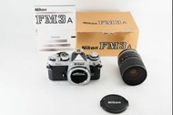 NIKON FM3 A 菲林相機 機身 附 ZOOM-NIKKOR 28-85mm F3.5-4.5 鏡頭