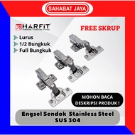 Harfit Hinge Spoon SOFT CLOSE STAINLESS STEEL SUS 304