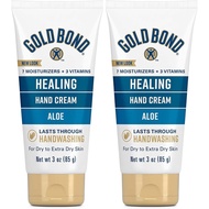 Gold Bond Healing Hand Cream, With Aloe, Hand Lotion for Dry Skin That Lasts Through Handwashing, 3 