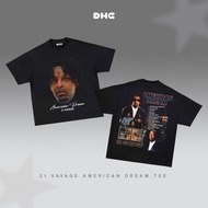 DMC 21 Savage American Dream Album Music Oversized T-Shirt