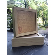 3D 15x15 frame / frame Dutch teak wood and 3D pine wood frame size 15x15. Complete + acrylic glass
