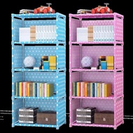 Multipurpose Portable Bookshelf 5-Tier, 4-Tier Multifunctional Cabinet/ Shoe Storage Rack/