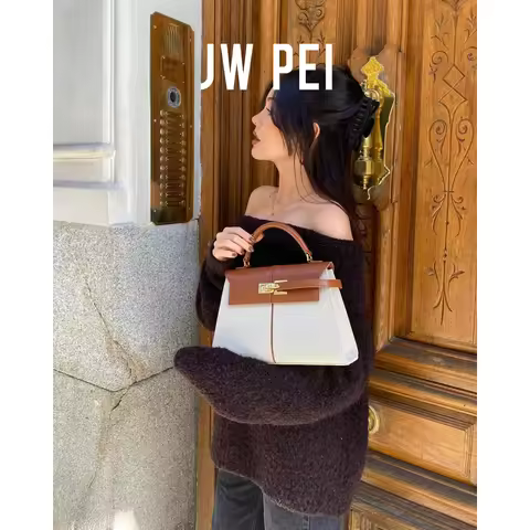 JW PEI Elise Small Square Bag, Black Designer Crossbody/Shoulder Bag Women’s Fashion Handbag, Versat