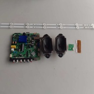 ISONIC ICT-4010 40" TV MAIN BOARD, POWER BUTTON, STRIP, BACKLIGHT AND SPEAKER