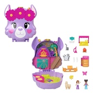 Polly Pocket Mini Toys, Camp Adventure Llama Compact Playset