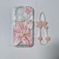 Phone Case: Star Printed Phone Case With Round Bead Hanging Chain Combination X7d X9d X5c Plus X8d X