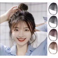 FAKE BANGS PONI Fringe Wig Women's Prank Clip Natural Synthetic