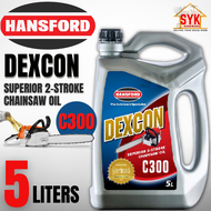 SYK HANDSFORD Dexcon Superior 2-Stroke Chainsaw Oil 2T Oil C300 Minyak 2T Mesin Gergaji Rantai 1Lite