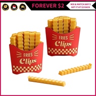 (FOREVER $2) Fries Clips Food Clip Sealing Bag Food Snack Sealing Clip