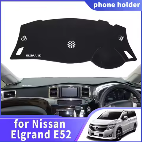 fit for Nissan Elgrand E52 white logo RHD Car Dashmat DashMat Sunshade Dashboard Cover Pad Protectiv