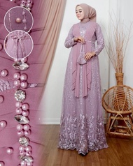 COD GAMIS BROKAT NAZWA MODEL TERBARU 2022 DRESS NAZWA TILE MUTIARA GAMIS PESTA