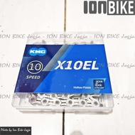 KMC 10 speed X10 EL Silver Chain Rante X 10 Extra Light Folding MTB Bike Seli Roadbike Road Bike Rac