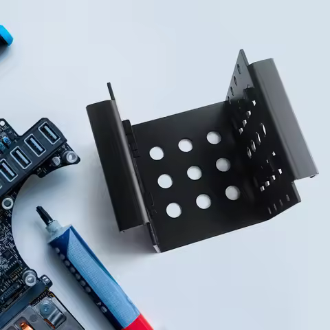 4 Bay 2.5 inch to 3.5 inch Drive SSD Adapter Bracket SSD Hard Drive Caddy Chassis Internal Mounting 