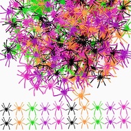 Halloween Decoration Colorful Plastic Small Spider Spider Cotton Accessories Haunted House Secret Ro
