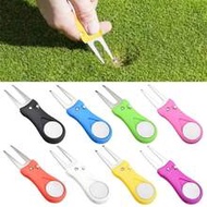 New Golf Ball Mark Repair Tool With Ball Position Marker Fork, Golf Ball Mark Fork, Golf Accessories