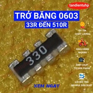 100 STICKERS, TAPE RESISTORS 0603*4, 0603x4 (25 one wire x 4 wires) 33R, 47R, 51R, 100R, 200R, 220R,